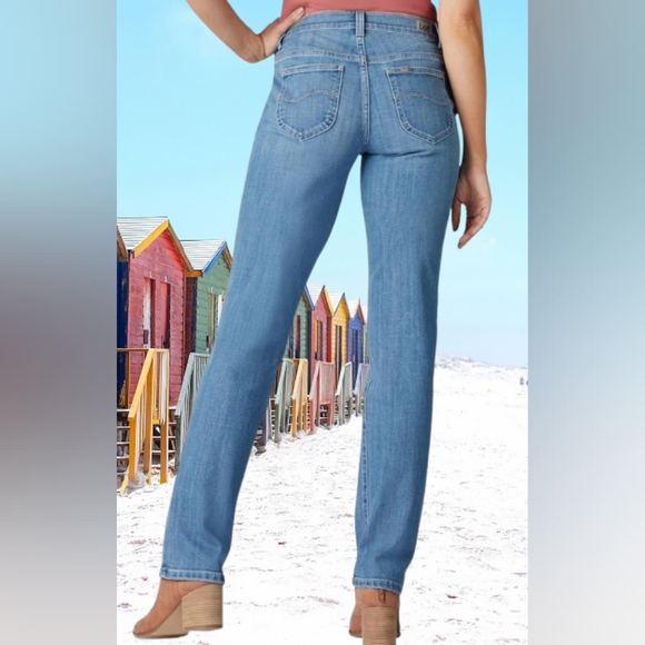 📣 Lee Ladies Light Wash Blue Jean👖 Boot Cut Denim Size 14 Petite 🆕 😍 Tags 😍 - Picture 2 of 4